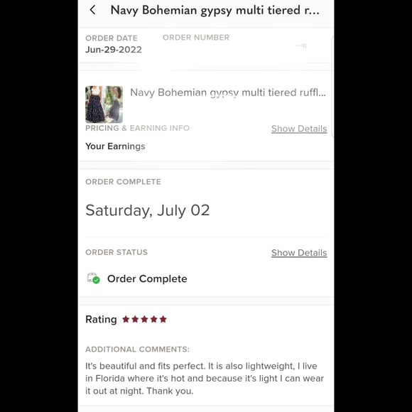 5⭐ Navy Bohemian gypsy multi tiered ruffle long lightweigh high waist maxi skirt - Picture 9 of 9